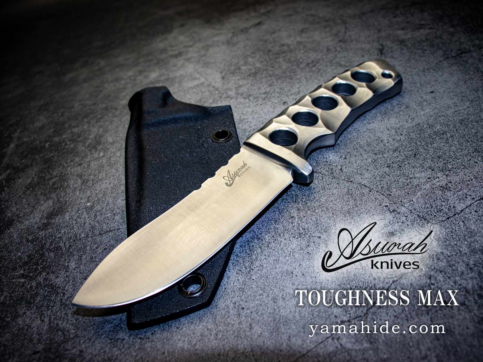 萩野力 作 タフネスマックス レギュラー サテン仕上 シースナイフ Riki