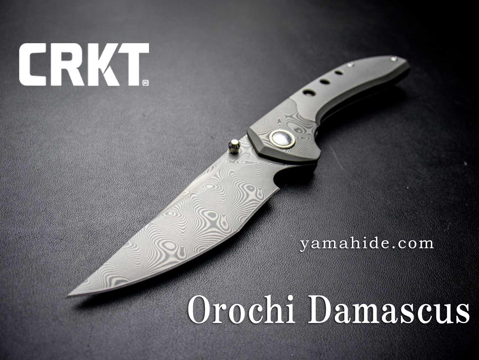 CRKT オロチ ダマスカス 5681 チタン製フォールディングナイフ OROCHI