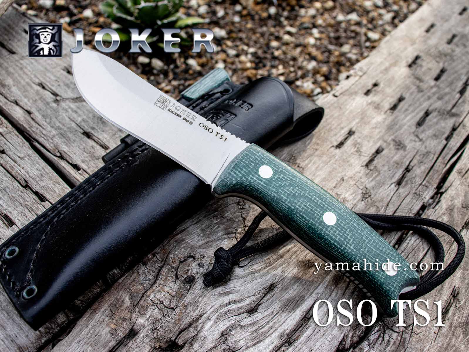 JOKER OSO TS1 Green Jute Micarta CV140-P N695 フルタング キャンプ