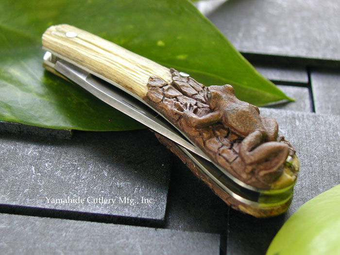 世界のナイフショールーム 山秀 中山 英俊 作 カエル折込 Hidetoshi 