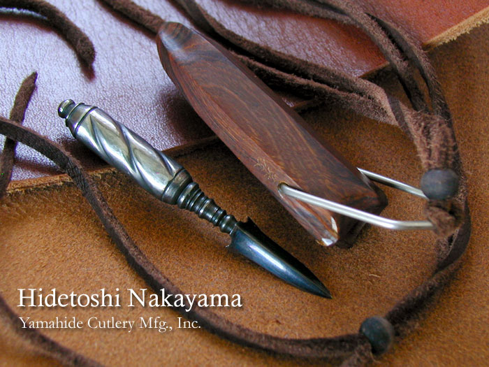 【受注生産】 中山 英俊 作 ペンダントナイフ/ウッド Hidetoshi Nakayama / Pendant Knife, Wood ** Made to Order