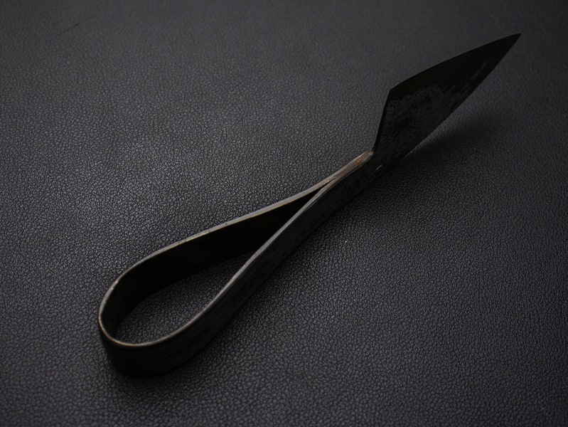 刀匠 高羽弘宗 作 手ノ内 140層ダマスカス 70mm Takaba Handmade Knife