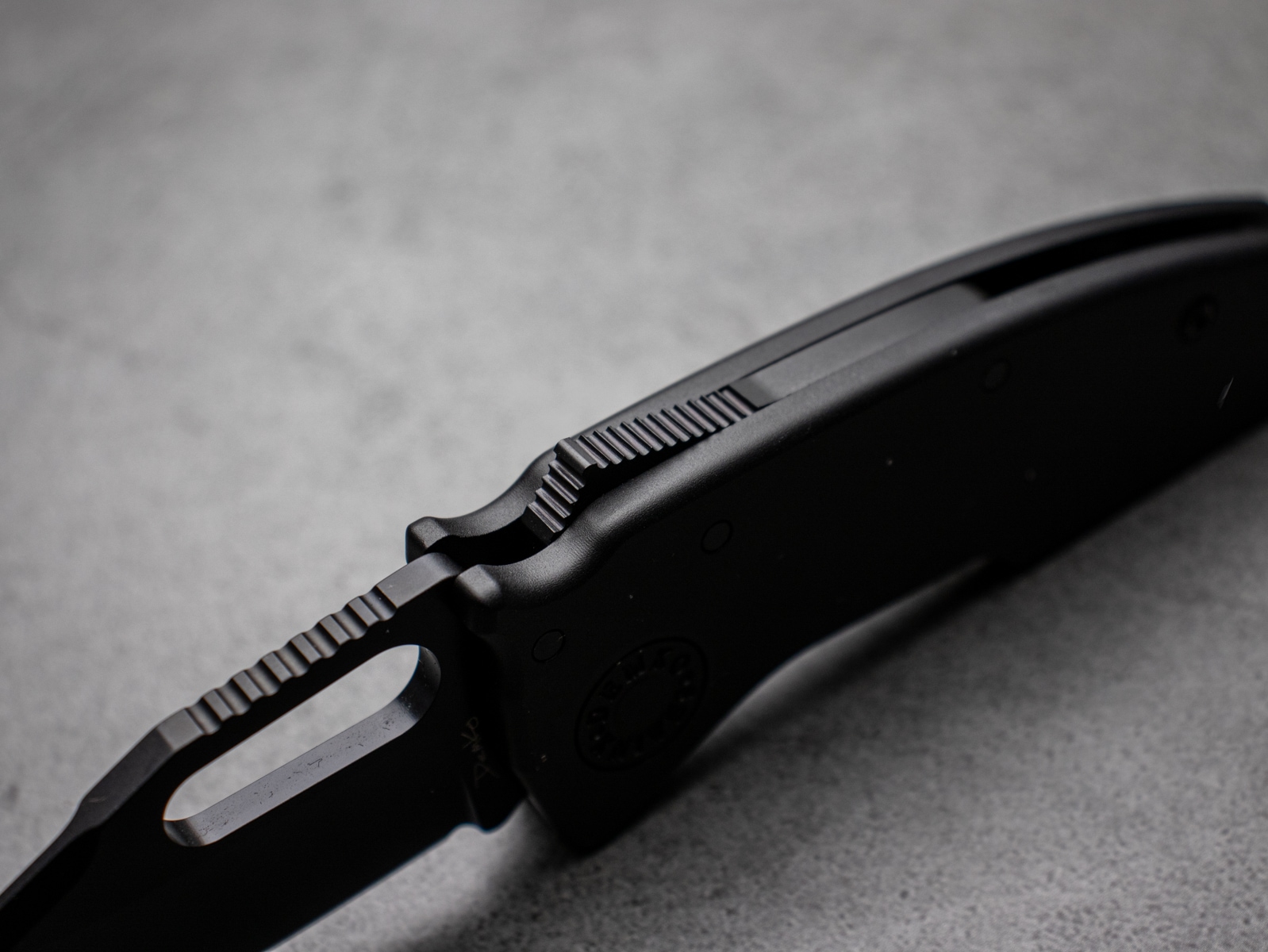 超希少 極上美品 　デットストック　 デイトマー デーモン　 ダークグレー軍用 DEMKO KNIVES Nano-Shark Stealth ブラック 20CV Clip Point Shark