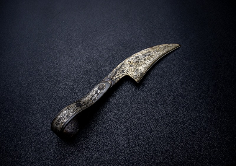 刀匠 高羽弘宗 作 手ノ内 140層ダマスカス 65mm Takaba Handmade
