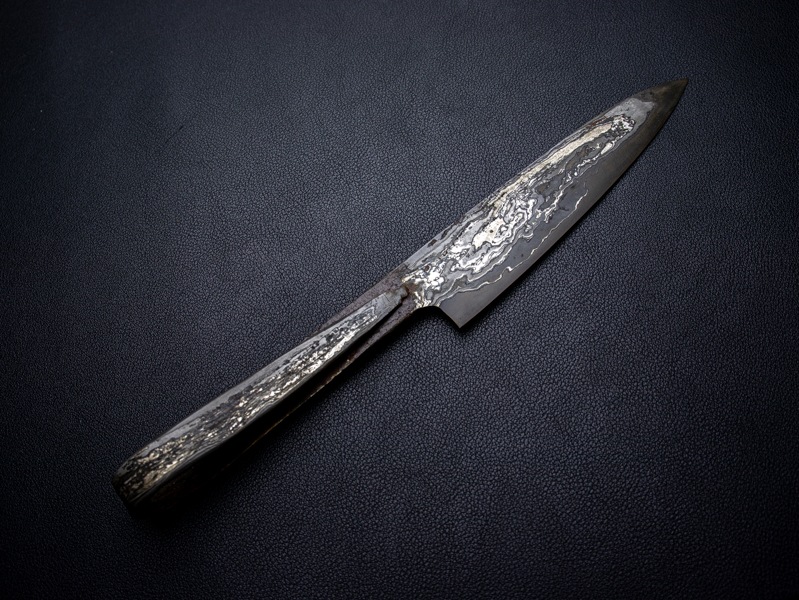 刀匠 高羽弘宗 作 手ノ内 140層ダマスカス 120mm Takaba