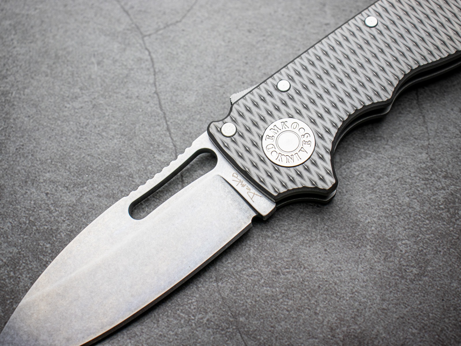 DEMKO KNIVES AD20.5 3V チタン Shark-Lock クリップポイント