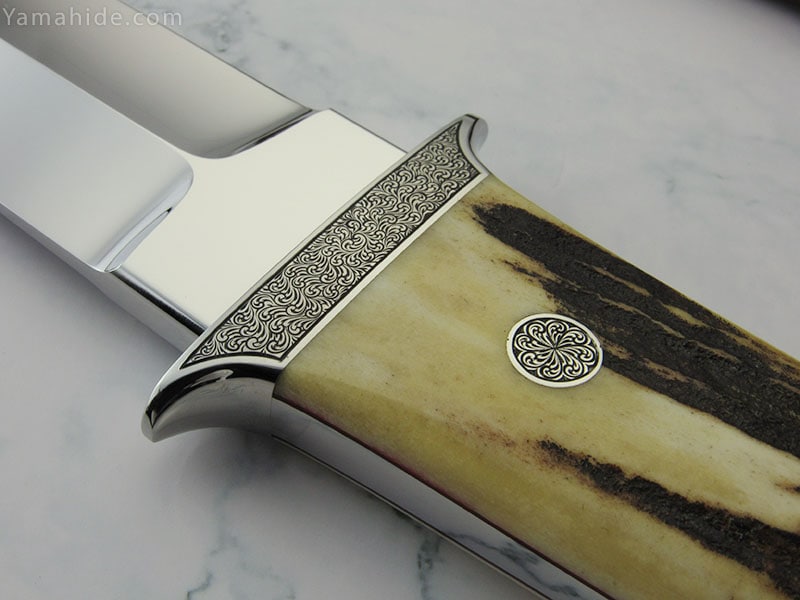 多松 国彦 作 バトルナイフ ATS-34 スタッグ シースナイフKunihiko