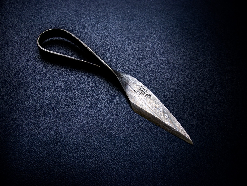 刀匠 高羽弘宗 作 見返り美人 ダマスカス 木箱付 Takaba Handmade