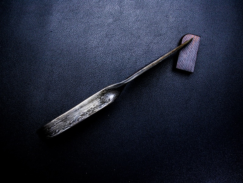 刀匠 高羽弘宗 作 見返り美人 ダマスカス 木箱付 Takaba Handmade