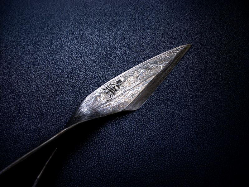 刀匠 高羽弘宗 作 見返り美人 ダマスカス 木箱付 Takaba Handmade