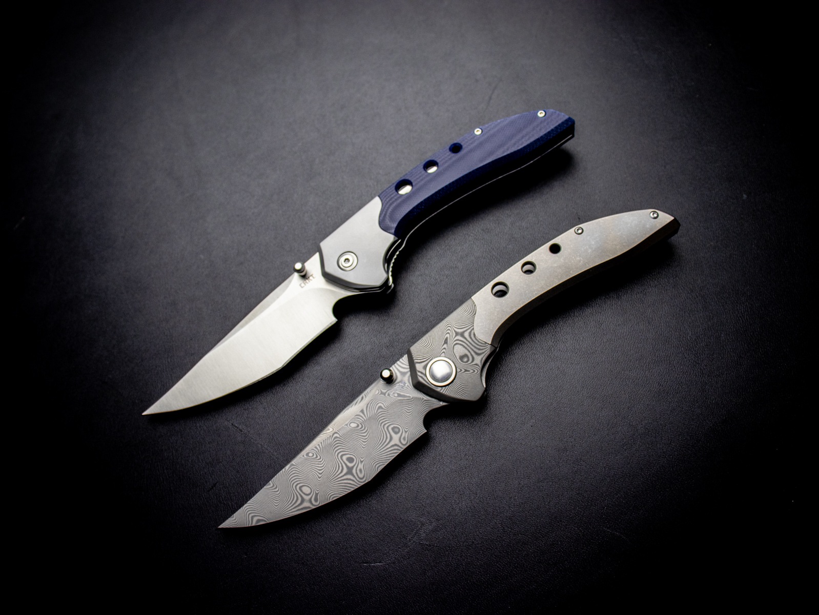 CRKT オロチ ダマスカス 5681 チタン製フォールディングナイフ OROCHI