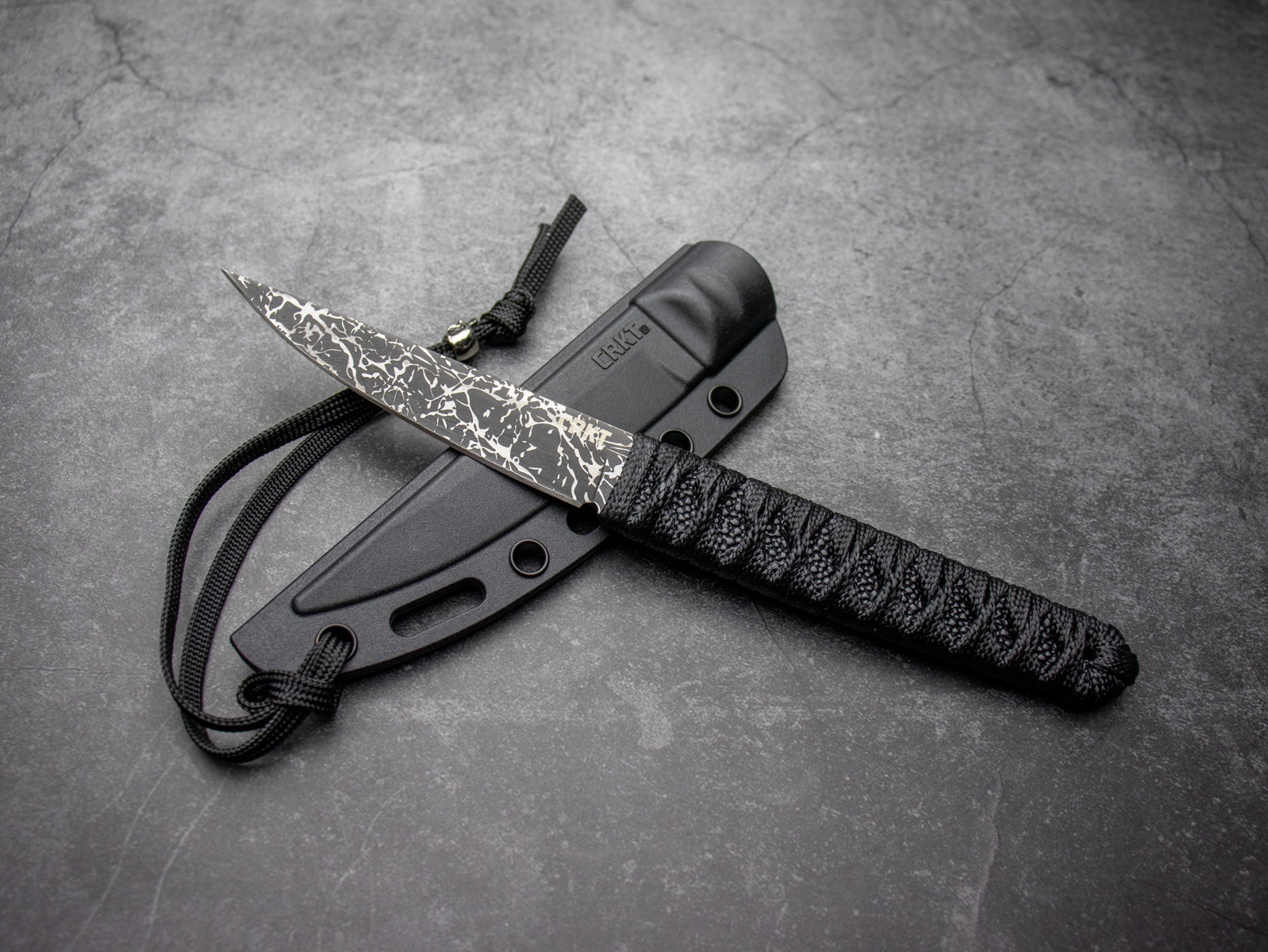 ロフト限定　リラブー　ハンド&フットケア　希少　コードレス　ブラック　プレミアム CRKT オバケ ブラック フィクスドブレードナイフ｜8Cr14MoV・専用シース付