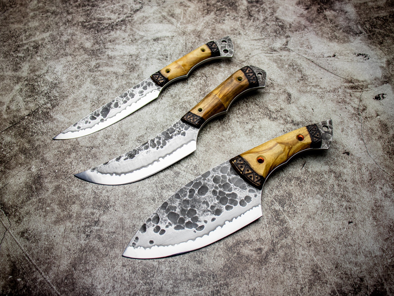 PROMETHEUS KITSUNE キツネ オリーブウッド 鏡面モデル AUS-8 鍛造