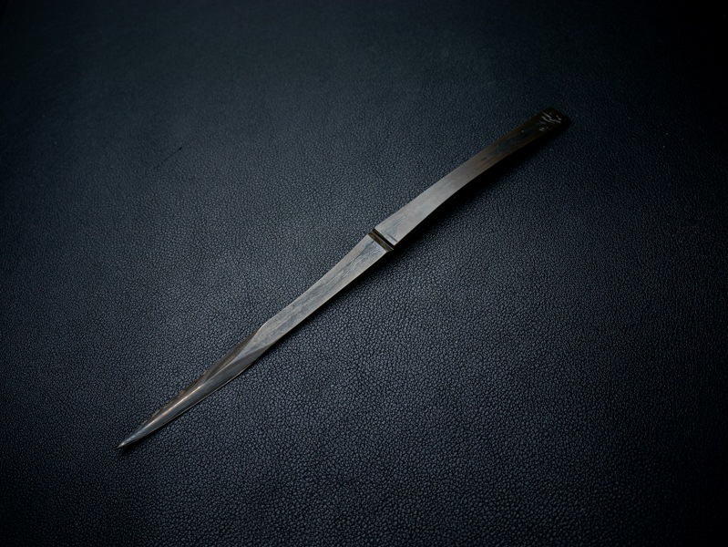 刀匠 高羽弘宗 作 紙刀 海 箱付き Takaba Handmade Paper Knife 関の