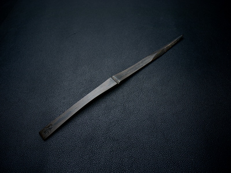 刀匠 高羽弘宗 作 紙刀 海 箱付き Takaba Handmade Paper Knife 関の