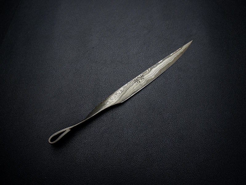 刀匠 高羽弘宗 作 紙刀 心 箱付き Takaba Handmade Paper Knife 関の