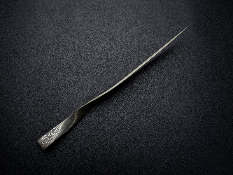 ペーパーナイフ　彫刻刀【匿名配送】 刀匠 高羽弘宗 作 紙刀 心 箱付き Takaba Handmade Paper Knife 関の