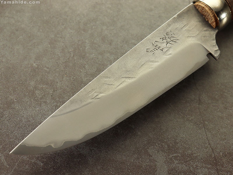 黒猪 岩井 丈 作 古式鍛錬 静寂 (しじま) シースナイフ Custom Knife