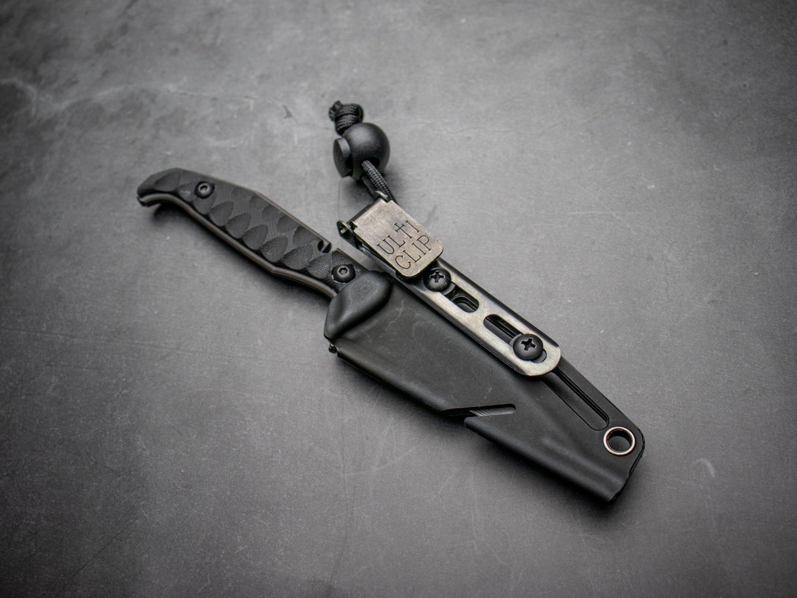 Makkari Knives カタバクナイ 黒染め SUS440C スケルトンナイフ MOLLE