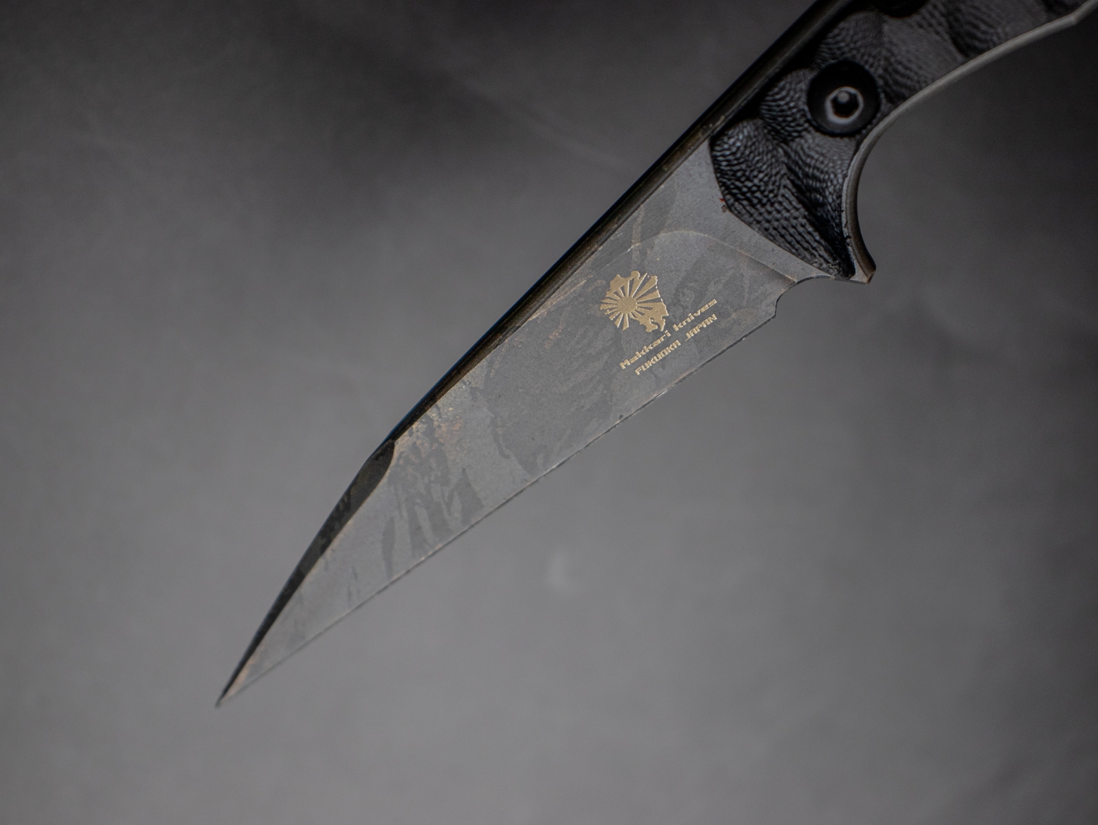 Makkari Knives カタバクナイ 黒染め SUS440C スケルトンナイフ MOLLE