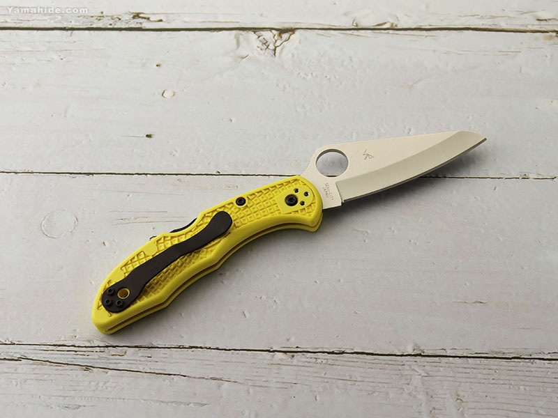 スパイダルコ C88PYL2 ソルト2 直刃 イエローハンドル 折りたたみ
