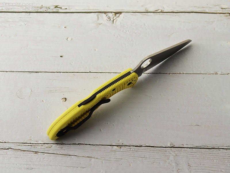 スパイダルコ C88PYL2 ソルト2 直刃 イエローハンドル 折りたたみ