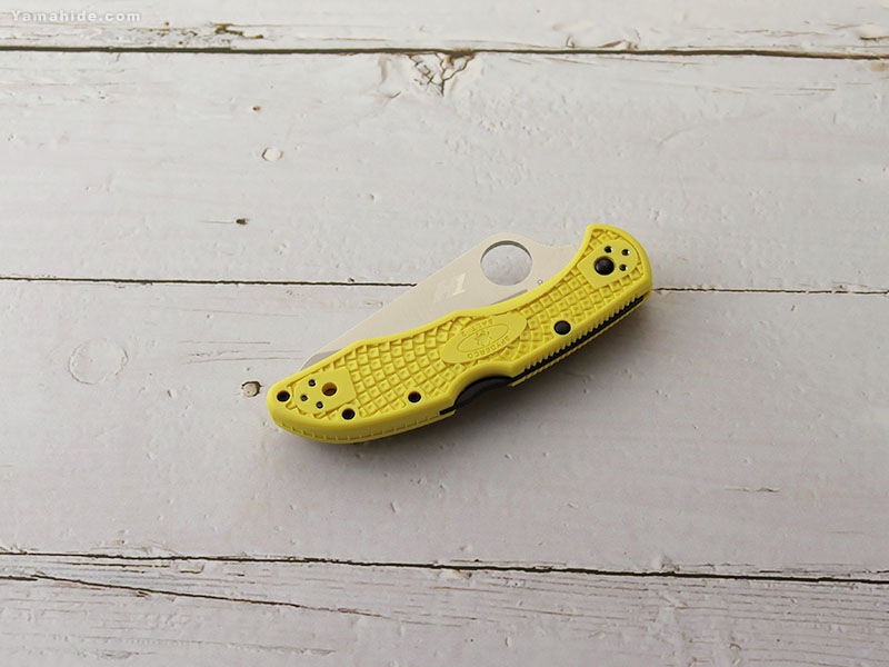 スパイダルコ C88PYL2 ソルト2 直刃 イエローハンドル 折りたたみ