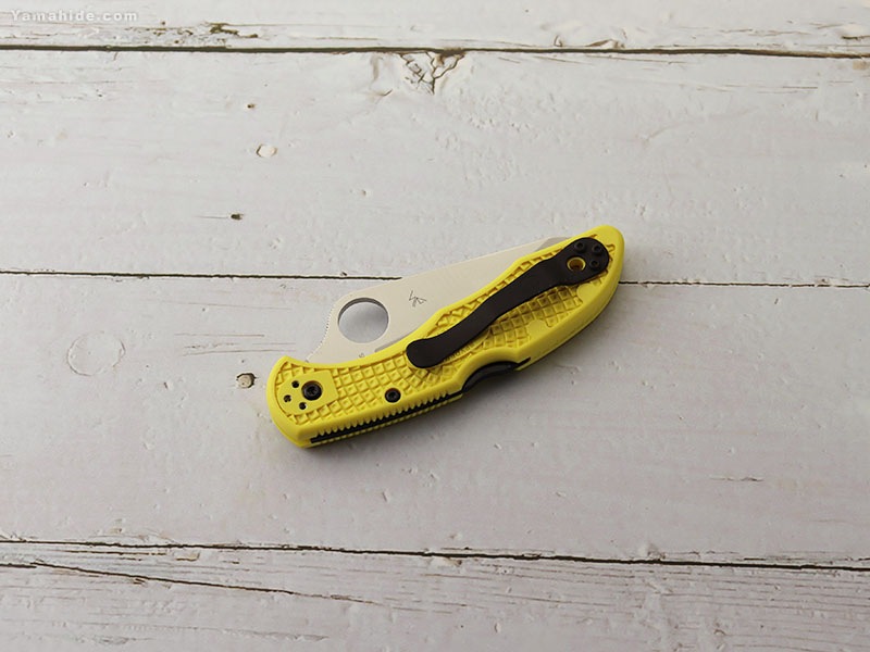 スパイダルコ C88PYL2 ソルト2 直刃 イエローハンドル 折りたたみ