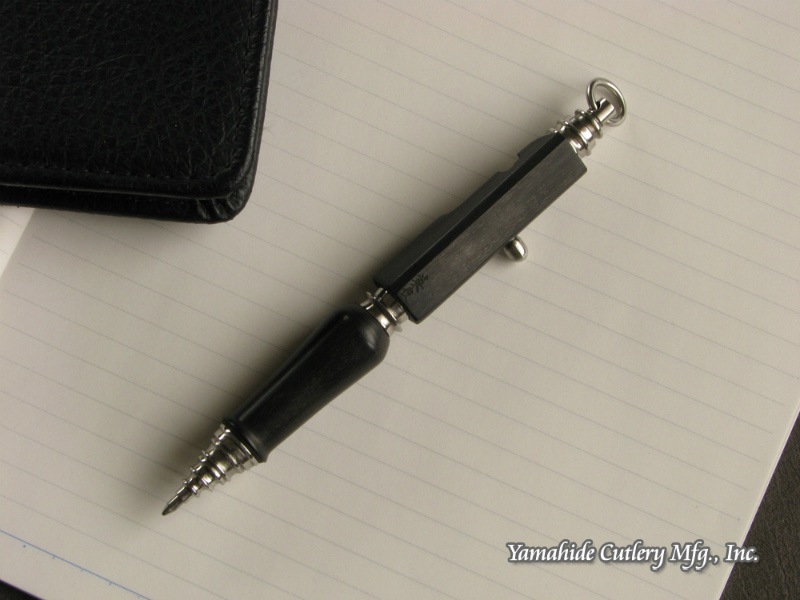 中山 英俊 作 ボルトアクション・ボールペン ステン 黒檀 Hidetoshi