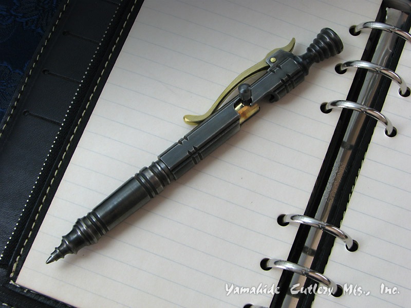 滳 ѽ  ܥȥ󡦥ܡڥ ƥ ֥饹å  Hidetoshi Nakayama   Bolt Action Ballpoint Pen Stailess Steel Black