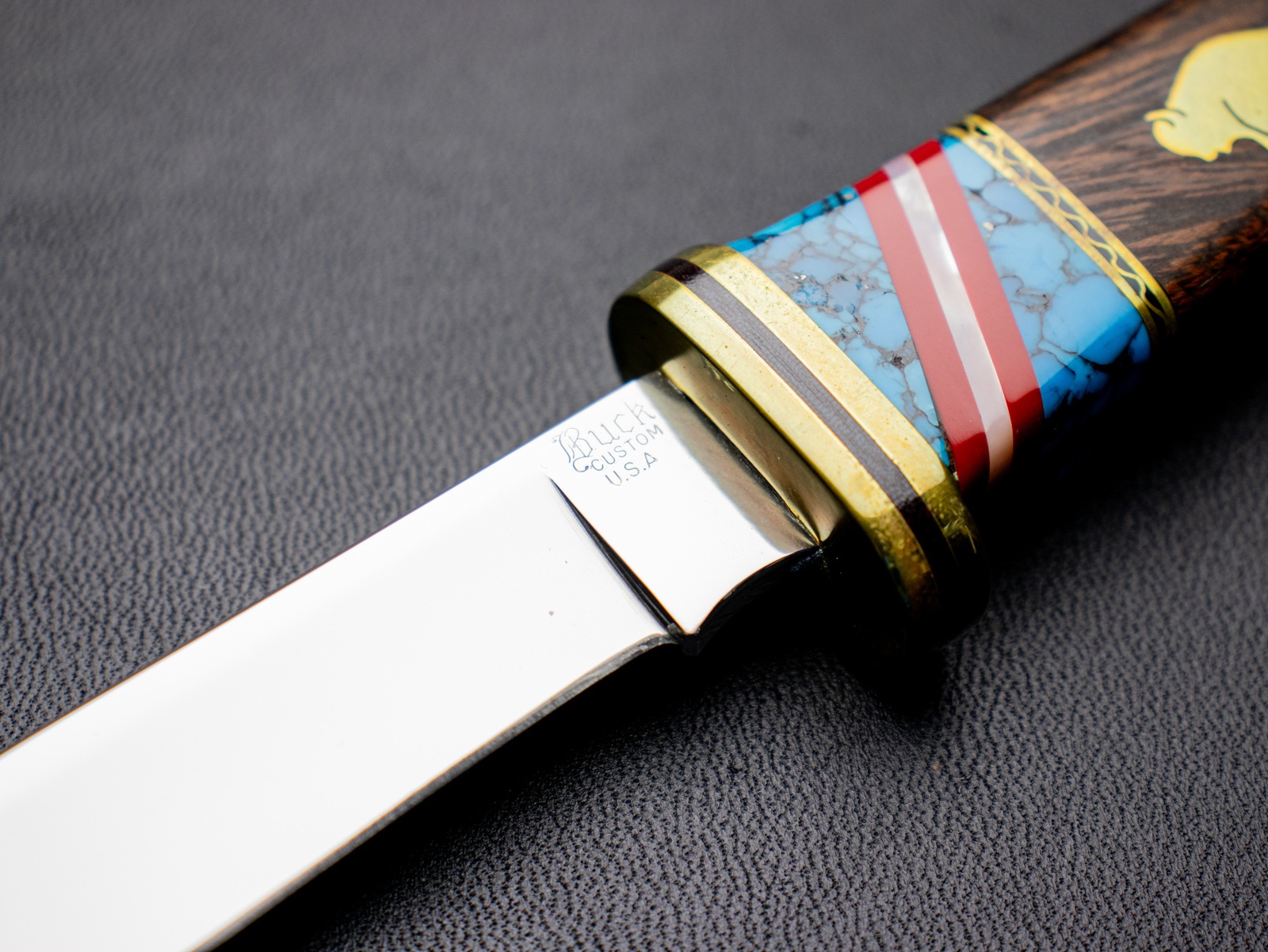 バック-カスタム 102Y2 イエローホース バッファロー Buck-Custom