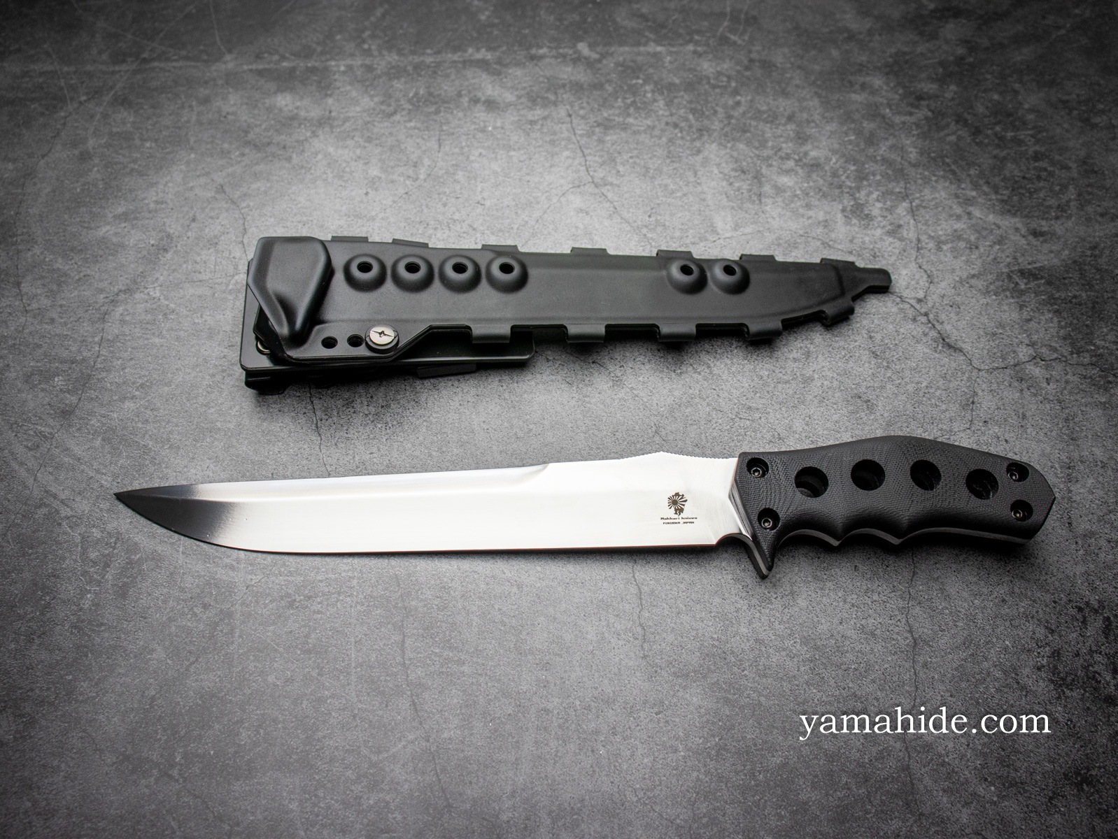 Makkari Knives 筑豊山刀 ちくほうながさ ミラー仕上げ SUS440C 狩猟