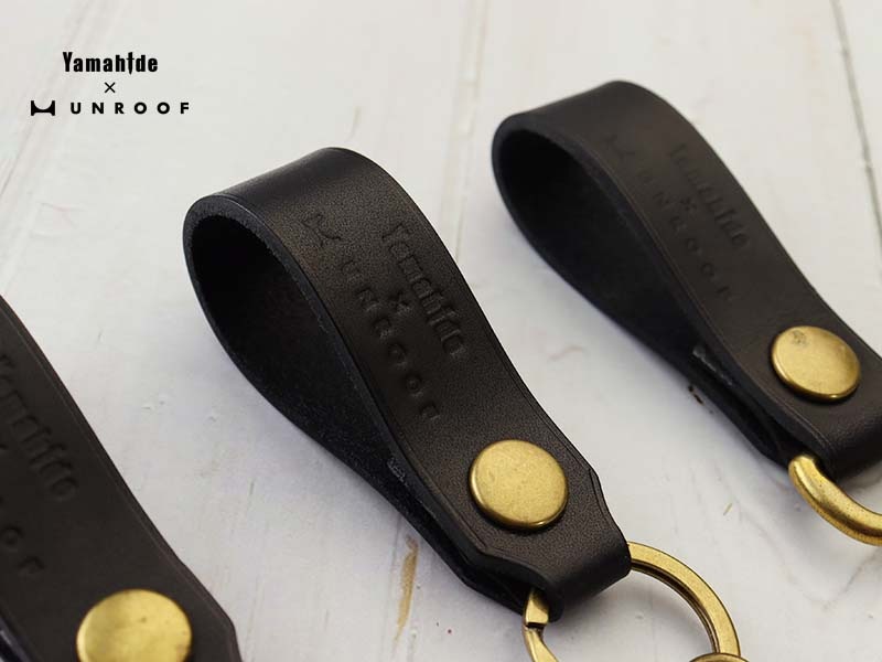 レザー キーホルダー 本革 ストラップ UNROOF(アンルーフ) x Yamahide