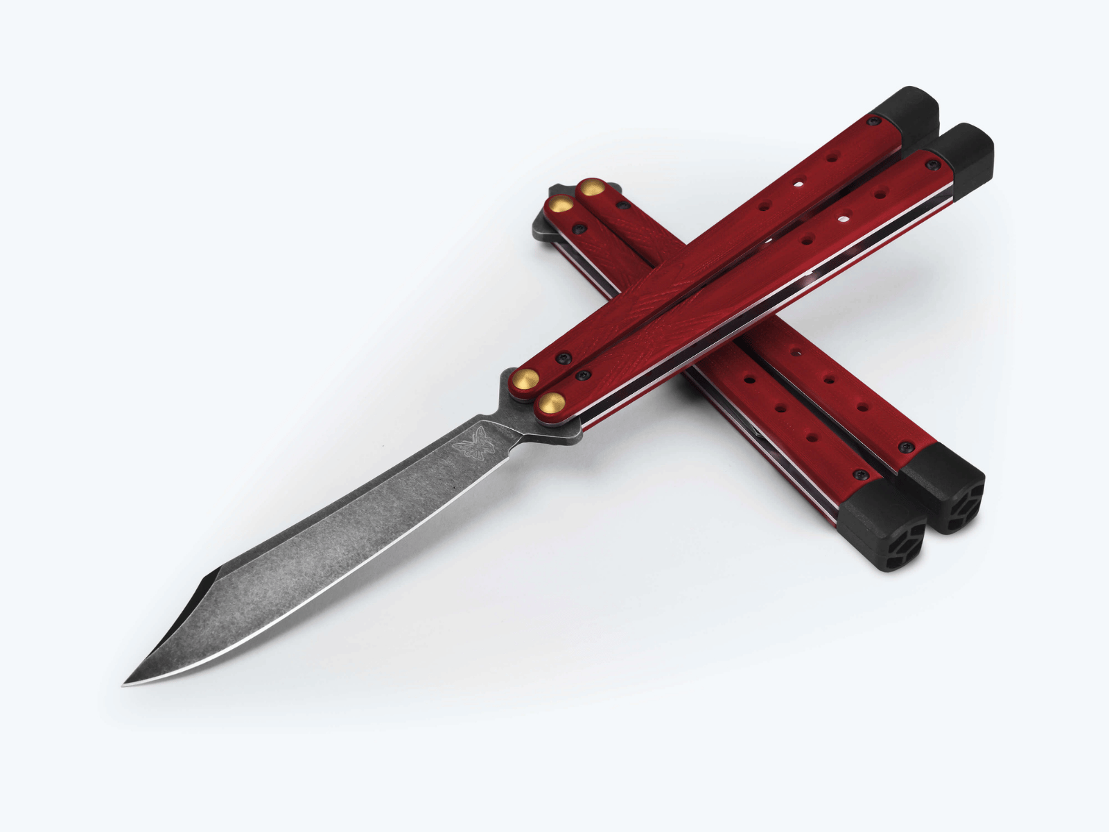 BENCHMADE NECRON 99BK-1 ルビーレッド G10 CPM-S30V バタフライナイフ