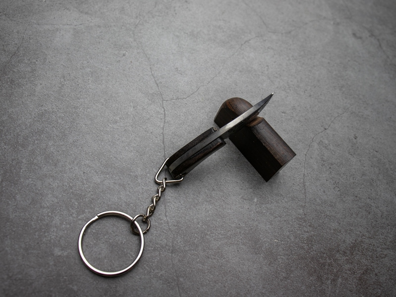 JKR キーチェーンダマスカスナイフ JKR KEYCHAIN DAMASCUS KNIFE
