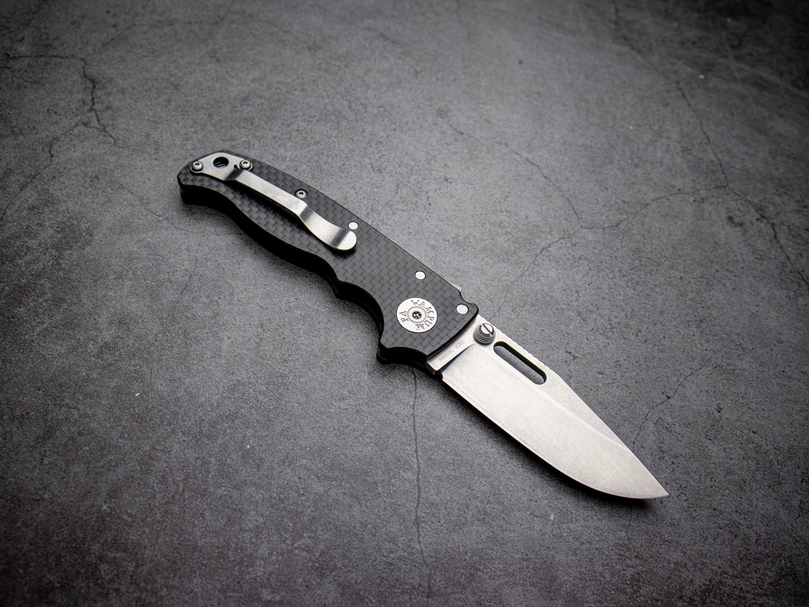 DEMKO KNIVES AD20.5 20CV カーボンファイバー Shark-Lock クリップ
