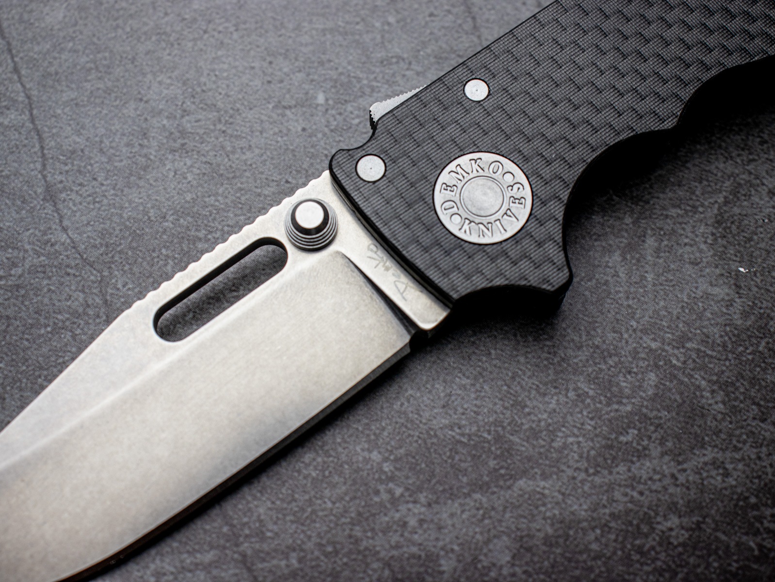 DEMKO KNIVES AD20.5 20CV カーボンファイバー Shark-Lock クリップ
