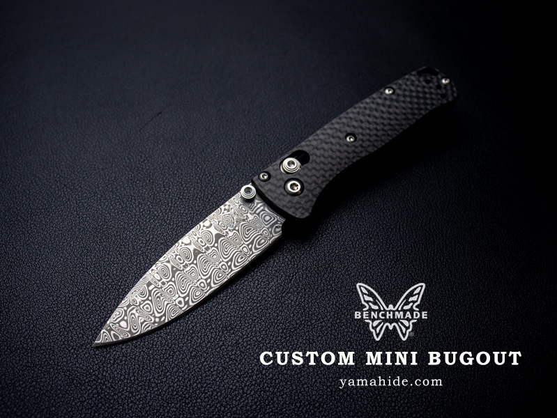 ベンチメイド カーボンファイバーハンドル ディテール