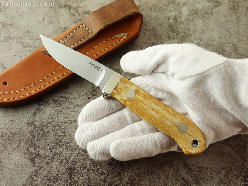    8072 ѡե 3 1 3   ATS-34ɥܡ   ʥ ֥쥹ȥӥ塼   Katsumaro Shishido Custom knife