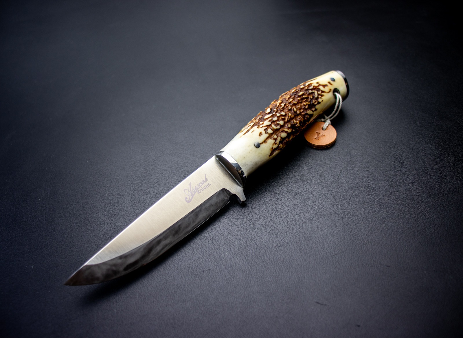 萩野 力 作 Pixie (ピクシー)スタッグ シースナイフ Riki Hagino