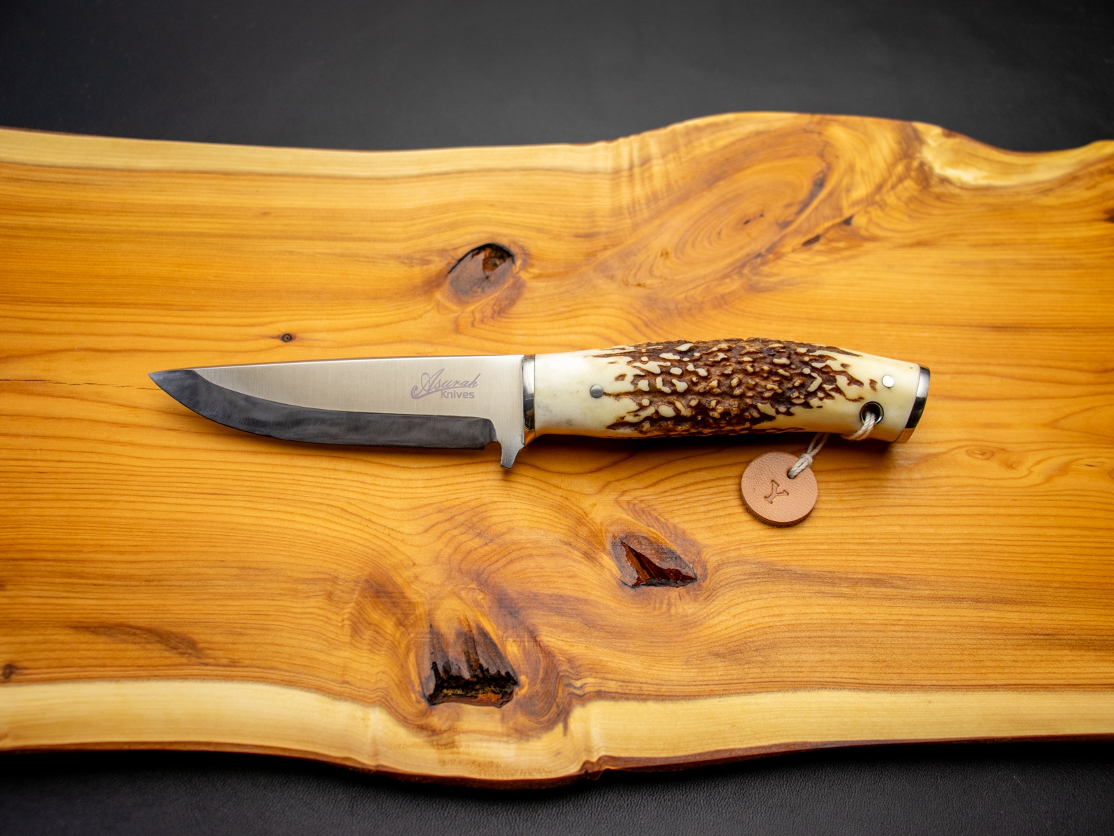 萩野 力 作 Pixie (ピクシー)スタッグ シースナイフ Riki Hagino