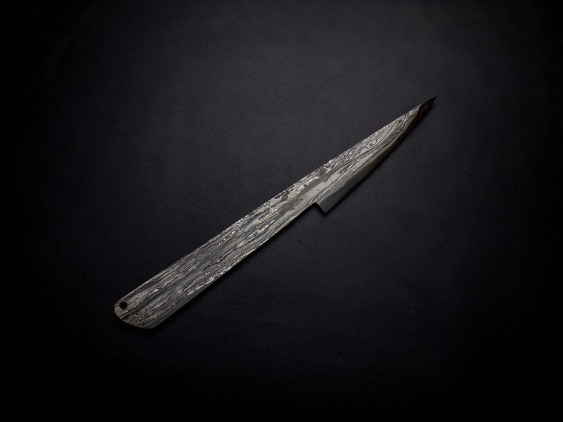 刀匠 高羽弘宗作 25cm ダマスカス 小刀 工芸作品 Swordsmith Takaba's