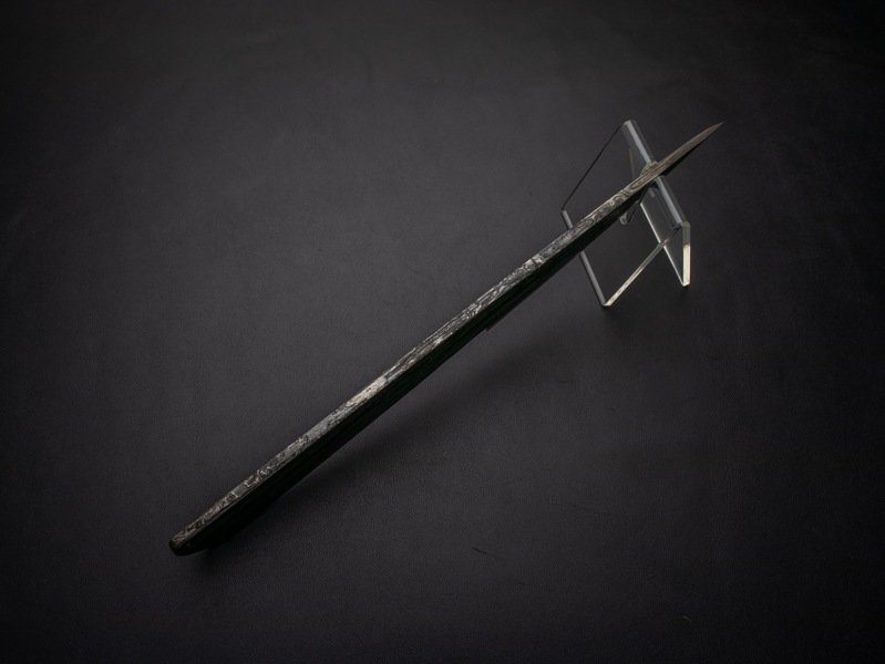 刀匠 高羽弘宗作 25cm ダマスカス 小刀 工芸作品 Swordsmith Takaba's
