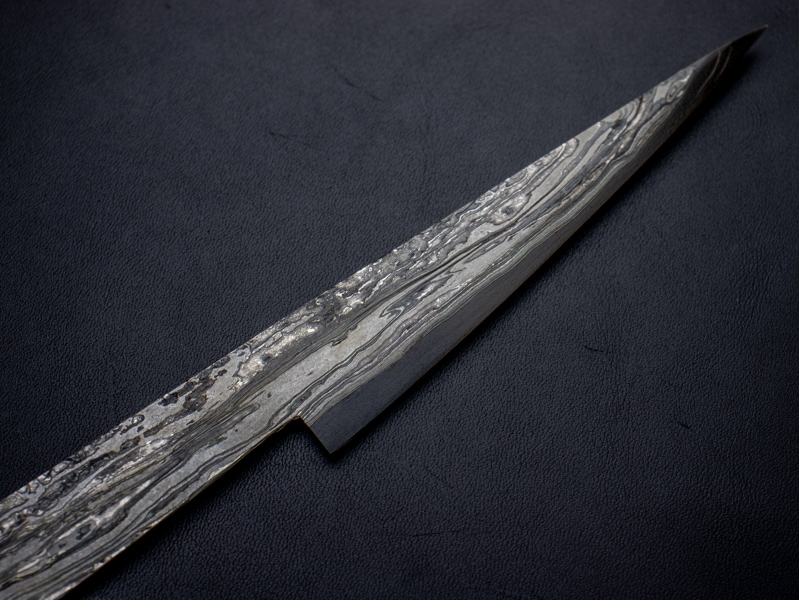 刀匠 高羽弘宗作 25cm ダマスカス 小刀 工芸作品 Swordsmith Takaba's