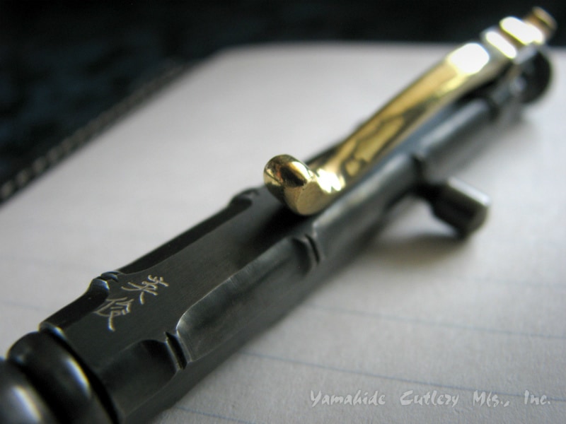 中山 英俊 作 ボルトアクション・ボールペン バンブー クリップ付