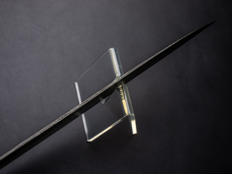 刀匠 高羽弘宗作 雅 牛刀 8寸 共柄 赤糸巻 ダマスカス 工芸包丁 高級