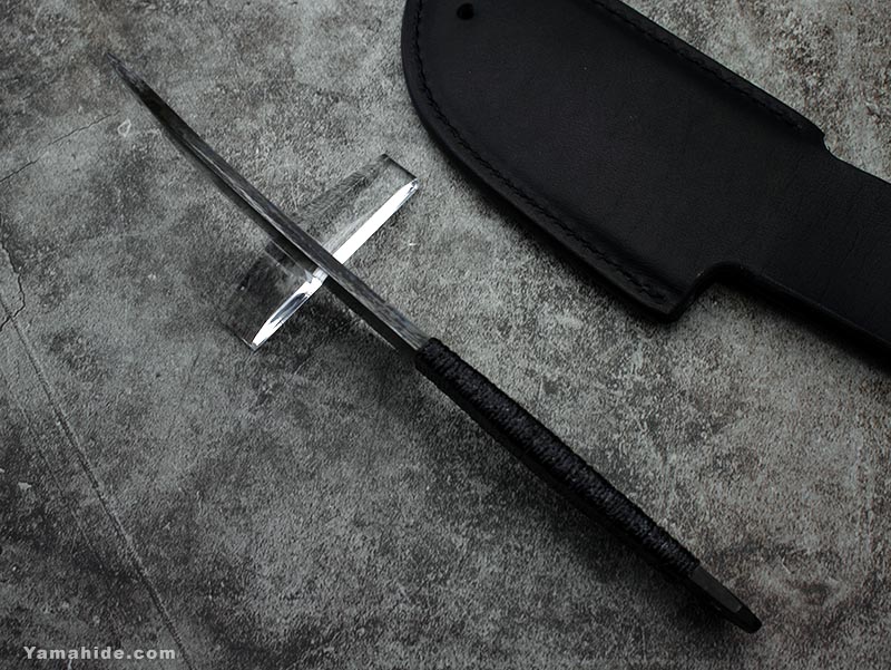 レッドオルカ 黒打 スキナーナイフ(皮剥ぎ用小刀)甲伏せ造り 100mm