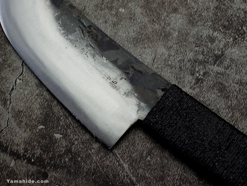 レッドオルカ 黒打 スキナーナイフ(皮剥ぎ用小刀)甲伏せ造り 100mm