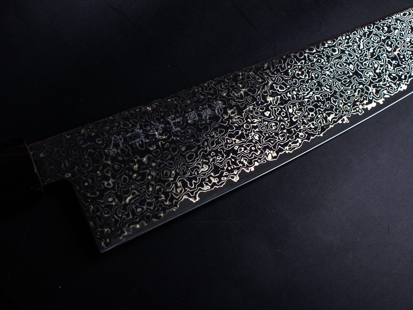 美濃國山秀作 3017bk 和牛刀 切り付け 240mm SG2 黒染 ニッケル