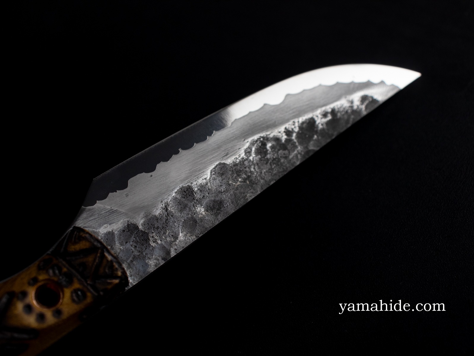 PROMETHEUS KITSUNE キツネ オリーブウッド 鏡面モデル 柄入り